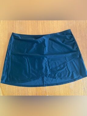 summersalt Black Swim Coverup Skirt